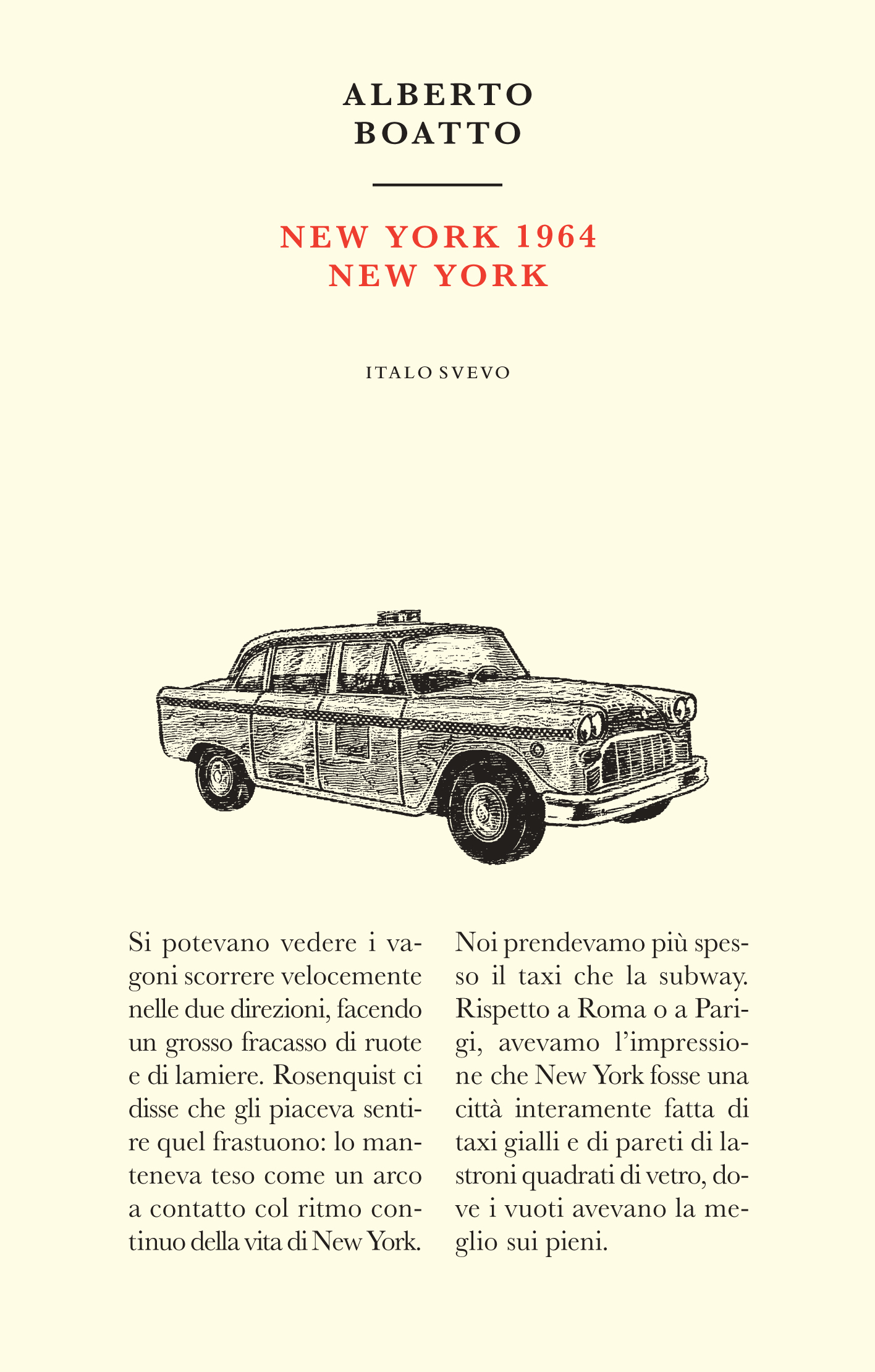 Italo Svevo Edizioni - New York 1964 New York - Boatto